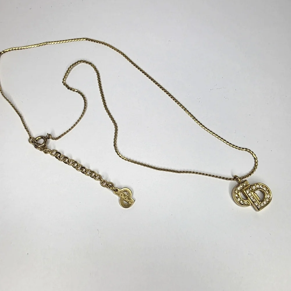 Authentic Christian Dior CD Logo Necklace - Picture 3 of 5